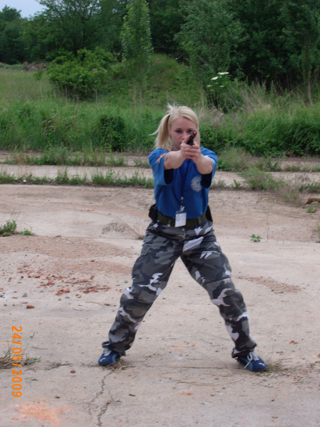 Female operative armed protection training